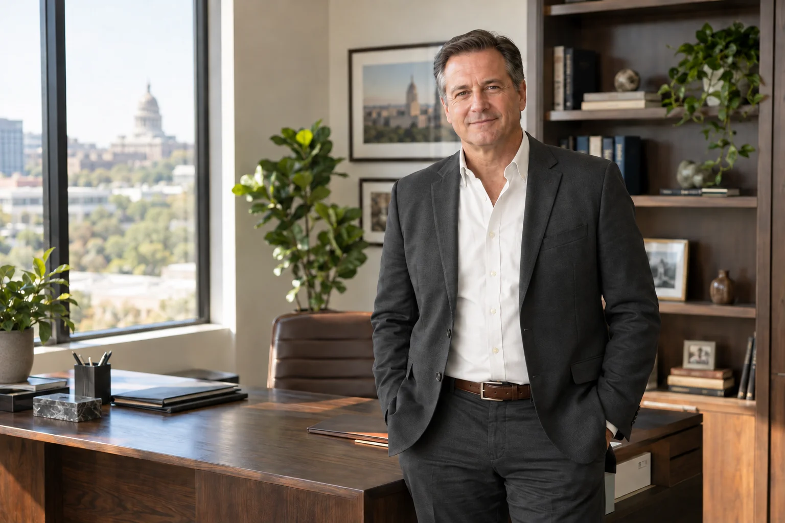Portrait of a lawyer in his office